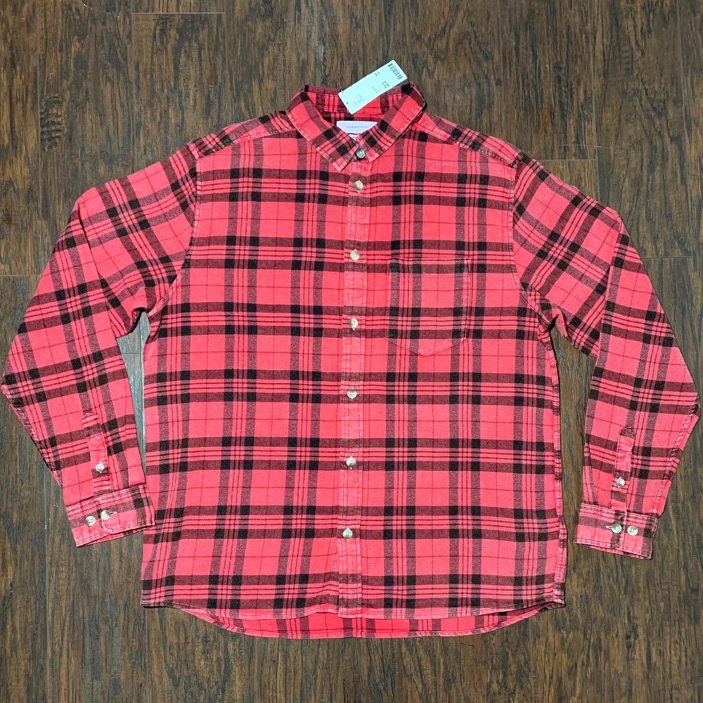 Urban Outfitters Plaid Flannel Button Down T-Shirt